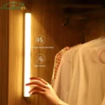 Night Lights Wireless LED Motion Sensor Lamp USB Rechargeable Magnetic For Wardrobe Room Closet Kitchen Aisle Tube Detector Bulb - Image 2