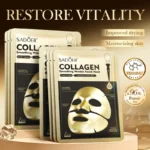 SADOER Golden Collagen Facial Masks Moisturizing Anti-Aging Anti Wrinkles Face Mask Sheet Collagen Masks Skin Care Product - Image 2