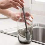 Silicone Bottle Cleaning Brush 27cm Long Handle Cup Scrubber - Image 3