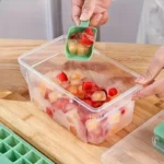 Ice Cube Tray with Lid 68 Cubes Easy Press Release Box - Image 4