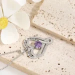 Elegant Style Heart shaped Pendant Necklace Hollow Design Mother's Day Gift Party Suitable for Best Friends Without Box - Image 23