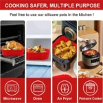Silicone Air Fryer Liner 1PC 22cm Reusable Baking Basket - Image 4