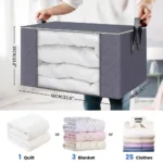 Large Capacity Clothes Storage Bag Foldable Blanket Storage Containers for Organizing Bedroom Closet - Image 3
