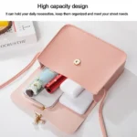 Fashion Small Square Bag Women's Small Crossbody Bag Ladies Handbags Girls Summer Travel Mini Purse - Image 3