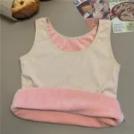Women's Winter Thermal Underwear Top Seamless Plus Velvet Shirt Sleeveless Vest Warm Female Undershirt Solid Color Sexy Lingerie - Image 7