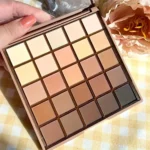 25-color eyeshadow palette - neutral gray and brown earth tones, coffee and chocolate shades, creating versatile, natural to dramatic makeup looks - Image 5