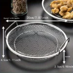 Stainless Steel Filter Tray Round Mesh Kitchen Strainer Basket - Image 3