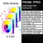 LDPCSJ PRISM 4 RS 12cm ARGB 4 Pin Computer Case Fan Quiet Cooling 12V Large Air Volume 1200RPM for Desktop Gaming PC Build - Image 26