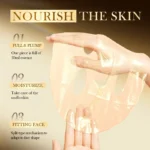 SADOER Golden Collagen Facial Masks Moisturizing Anti-Aging Anti Wrinkles Face Mask Sheet Collagen Masks Skin Care Product - Image 4