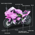 Diecast Motorcycle Model 1:18 Alloy Miniature Bike Toy - Image 5