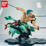 Anime Swordsman Figure 10cm Three-Blade PVC Display Model - Image 3