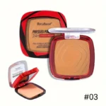 Matte Full Coverage Pressed Powder Foundation With Puff Applicator, 24H Fresh Wear Matte Weightless Finishing Powder Makeup - Image 9