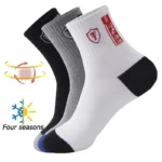 10pairs Breathable Cotton Sports Stockings Men Bamboo Fiber Autumn and Winter Men Socks Sweat Absorption Deodorant Business Sox - Image 2