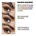 Waterproof Eyebrow Pen, Microblading Eyebrow Pencil With 4 Split Head, Natural Looking Brows Makeup ( 5 Colors) - Image 2