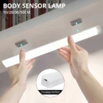 Night Lights Wireless LED Motion Sensor Lamp USB Rechargeable Magnetic For Wardrobe Room Closet Kitchen Aisle Tube Detector Bulb