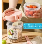 Portable Salad Cup Breakfast Cup Food Stratification Yogurt Cereal Oatmeal Snacks Parfait Containers Fruit Box Cup With Lid Fork - Image 2