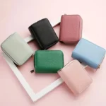 Women's Double Zipper Wallet Fashion Short Credit Card Holder with Large Capacity Coin Purse - Image 6