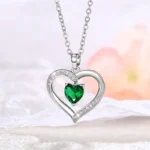 Elegant Style Heart shaped Pendant Necklace Hollow Design Mother's Day Gift Party Suitable for Best Friends Without Box - Image 13