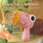 Dinosaur Bubble Gun 40-Hole Handheld Bubble Machine Toy - Image 4
