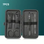 7/10/12/18/20/24PCS Set Professional Manicure Set Kits Stainless Steel Fingernail Toenail Clippers Set with Leather Portable - Image 7