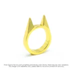Self-defense cat ear ring window breaker women's anti-wolf men's single finger buckle carry defense spikes finger tiger . - Image 12