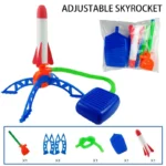 Kids Outdoor Rocket Foot Pump Outdoor Air Pressing Soaring Rocket Suit Jumps Air Powered Rocket Launcher Game Children Toy Gifts - Image 8