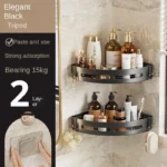 3/2/1 PCS Adhensive Bathroom Shampoo Holder Shower Caddy Shelves Storage No Drill Shelf Corner Towel Holder Shelves For Bathroom - Image 9