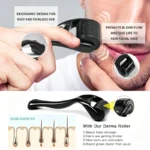 0.2-0.3mm Microneedle for Facial Body Hair Growth Derma Roller for Skin Beard 540 Needles Micro Face Roll Tool - Image 6