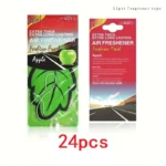 3-60pcs Car Air Freshener Natural Scented Tea Paper Auto Hanging Vanilla Perfume Fragrance Leaf Shape Car Accessories Interior - Image 19