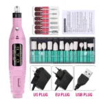 LULAA Portable Professional Electric Nail Drill Machine Manicure Tools Pedicure Drill Set Family Nail File Nail Drill Equipment - Image 13