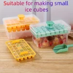 Ice Cube Tray with Lid 68 Cubes Easy Press Release Box - Image 2
