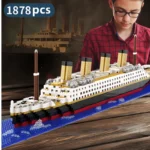 Titanic building block model micro brick ship