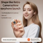 Retro Wireless Earbuds with Battery Display & ANC Charging Case - Image 4