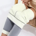 Women Thermal Leggings Winter Warm Sexy Elastic Translucent Pantyhose Female Fleece Thermal High Waist Slim Thicken Tight Pants - Image 10