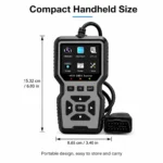 Professional Obd2 Diagnostic Tool for Heavy-Duty Vehicle Repair - Code Reader/Resetter, Supports Real-Time Data Stream, No Battery Required, Compatible with Vehicles from 1996 Onwards (Obdii/Eobd, Mode 6/8), Suitable for Mechanics, DIY Car Repair, Trucks, Motorcycles, Suvs - Compact Design, User-Fri - Image 2