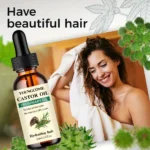 Mix Castor Oil and Rosemary Oil for Hair Growth Enhances hair thickness and Shine, Reduce Hair Loss and Split Ends Hair Care Oil - Image 3