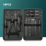 7/10/12/18/20/24PCS Set Professional Manicure Set Kits Stainless Steel Fingernail Toenail Clippers Set with Leather Portable - Image 10