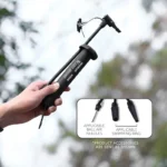 WEST BIKING MTB Bicycle Pump 80 PSI Bike Manual Air Pump Balloon Tire Inflator Schrader Valve Floor Pump Cycling Accesories - Image 2