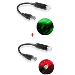 2X Romantic LED Starry Sky Night Light 5V USB Powered Galaxy Star Projector Lamp for Car Roof Room Ceiling Decor Plug and Play - Image 10