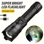 2000LM Ultra Bright P50 LED Flashlight Tactical EDC Emergency Spotlight Telescopic Zoom Handheld Torch with 14500/18650 Battery - Image 10