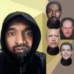 Full Face Visual Mesh Mask Party Horror Hood Simulation Kanye Mask Party Supplies Accs Cosplay Props Sunscreen Prevention - Image 2