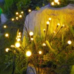 Garden Lights-New Upgraded Solar Powered Firefly Lights Outdoor Waterproof Vibran Garden Lights for Decorationi - Image 2