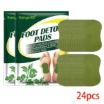 Detox Foot Patches Pads 12/24Pcs Natural Herbal Wormwood Artemisia Argyi Feet Body Toxins Cleansing Relieve Stress Help Sleeping - Image 8