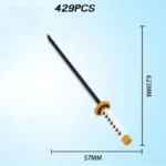 Samurai Sword Building Blocks Ages 14+ Katana Model Kit - Image 2