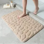Non Slip Bathroom Mat 40×60cm Absorbent Cobblestone Floor Mat - Image 9
