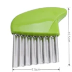 Stainless Steel Crinkle Cutter 2-in-1 Wavy Vegetable Slicer - Image 8