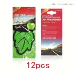 3-60pcs Car Air Freshener Natural Scented Tea Paper Auto Hanging Vanilla Perfume Fragrance Leaf Shape Car Accessories Interior - Image 25