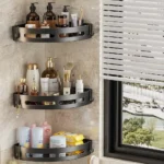 3/2/1 PCS Adhensive Bathroom Shampoo Holder Shower Caddy Shelves Storage No Drill Shelf Corner Towel Holder Shelves For Bathroom - Image 3