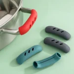 silicone pan handle covers 2pcs heat resistant grips