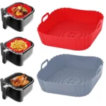 silicone air fryer liner 1pc 22cm reusable basket